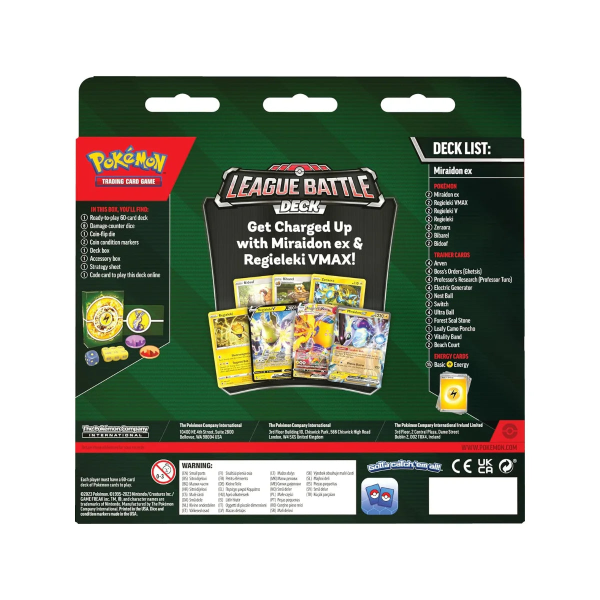 Pokémon TCG: Miraidon ex League Battle Deck